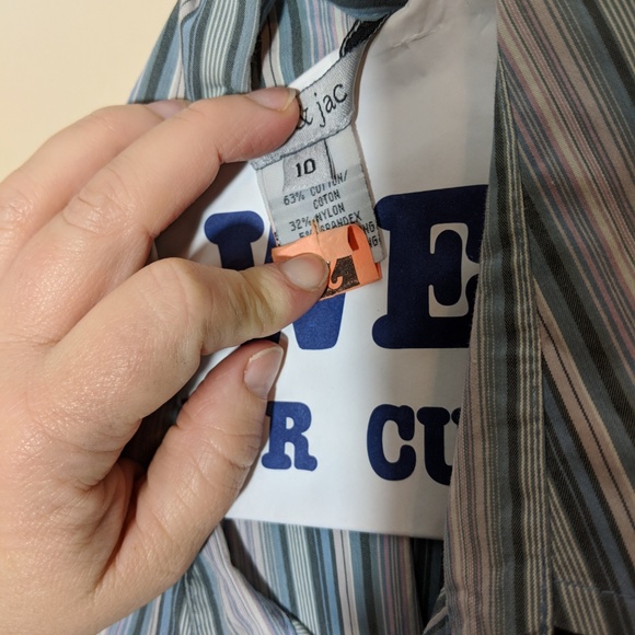 Mac & Jac stripped button up w/ embroidered front - Picture 2 of 2